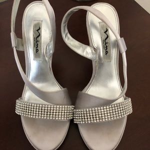 Nina Silver Heels size 5.5